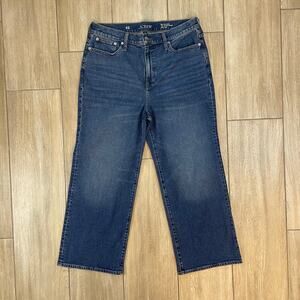 J.Crew 1996 Slim Wide Leg Jeans Women’s Size 32 High Rise Blue Denim Vintage Fit